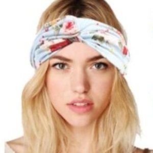 NEW Floral Printed Crisscross Head Wrap